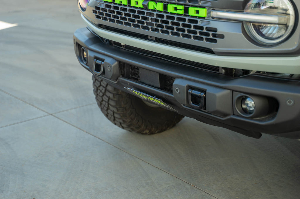 DV8 Offroad LPBR-05 Ford Bronco Capable Bumper Slanted Front License Plate Mount