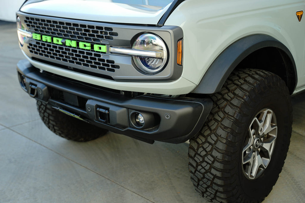 DV8 Offroad LPBR-05 Ford Bronco Capable Bumper Slanted Front License Plate Mount