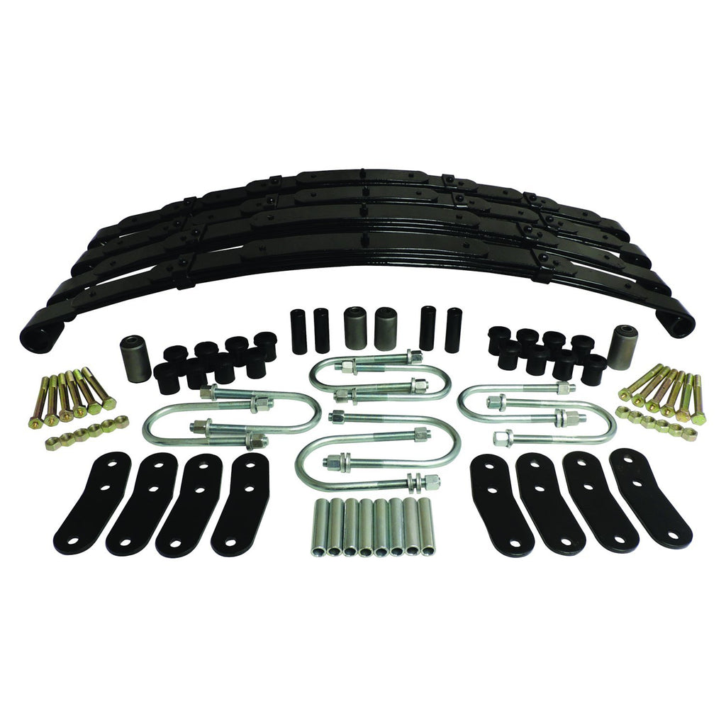 Crown Automotive Jeep Replacement LSK4 Front & Rear Leaf Spring Kit for 1987-1995 YJ Wrangler w/ Dana 35, 1-1.5" Lift for Select Jeep Wrangler