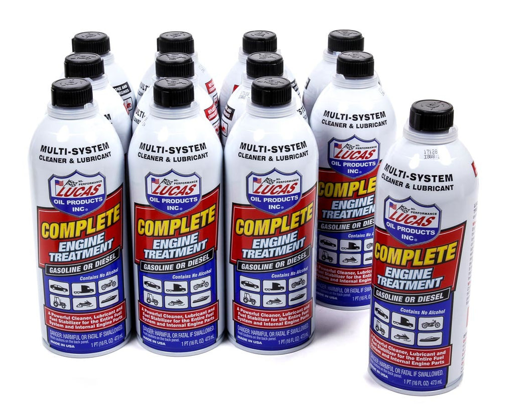 LUCAS OIL 10016-12 Complete Engine Treat Ment Case 12 x 16 Oz