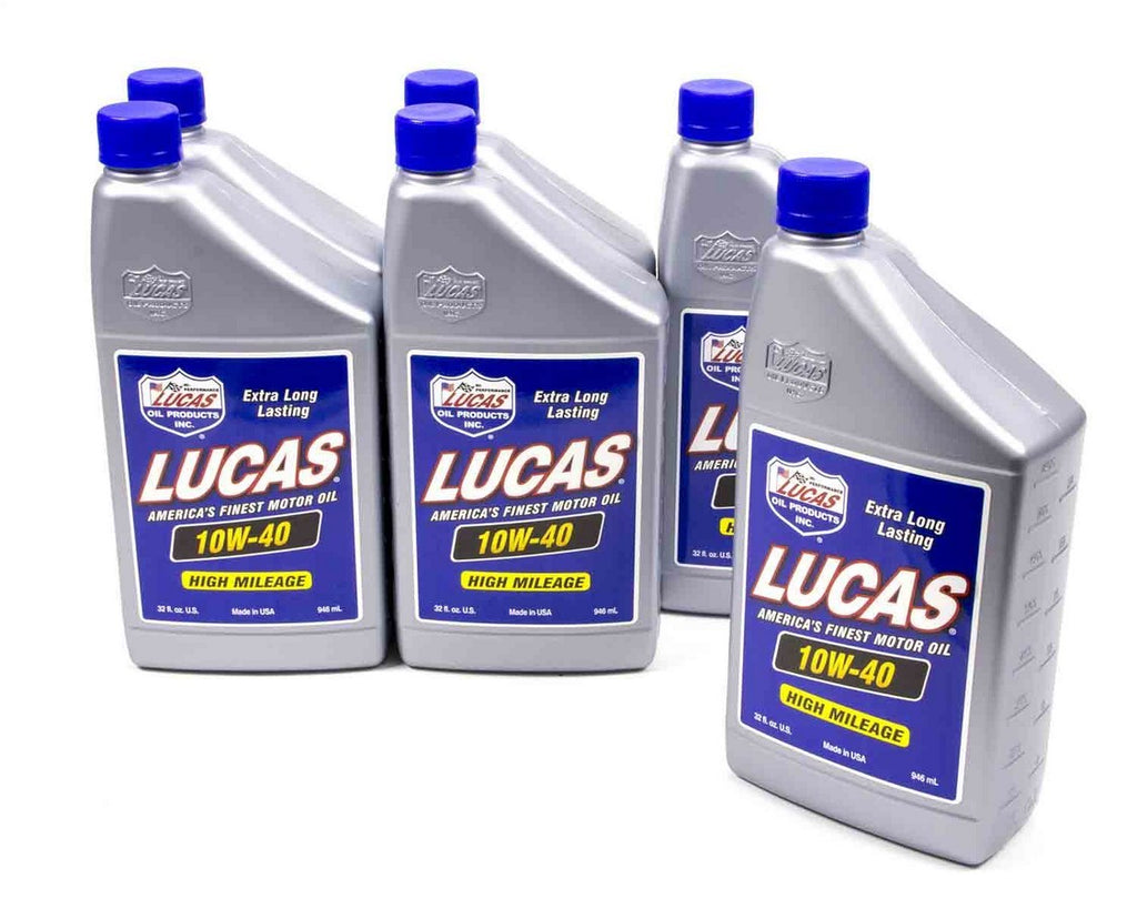 LUCAS OIL 10275-6 SAE 10W40 Motor Oil 6x1 Quart