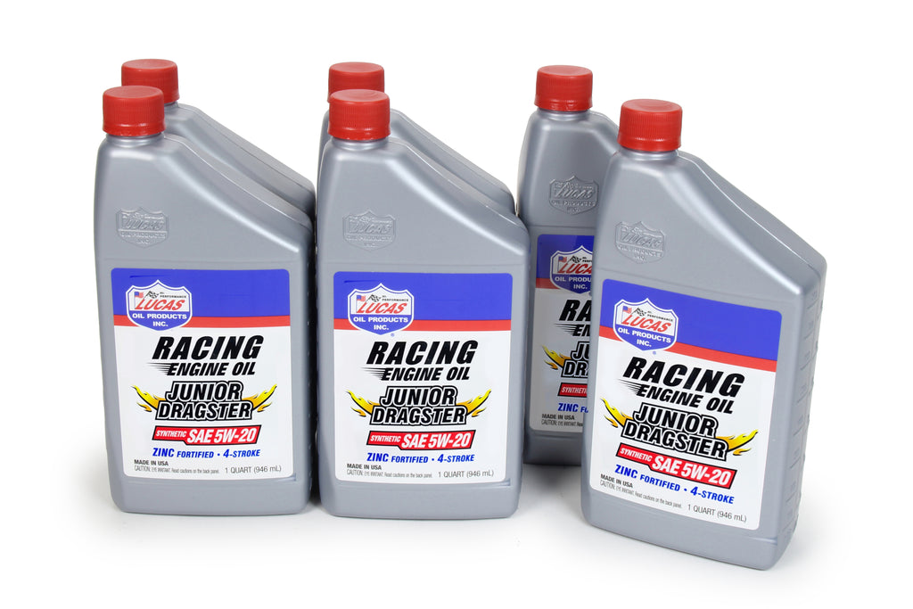 LUCAS OIL 10476-6 Synthetic Karting Oil 5w20 Case 6x1 Quart
