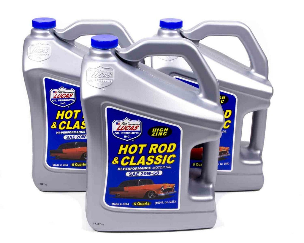 LUCAS OIL 10684-3 20w50 Petroleum Oil 3x5 Qt Jug