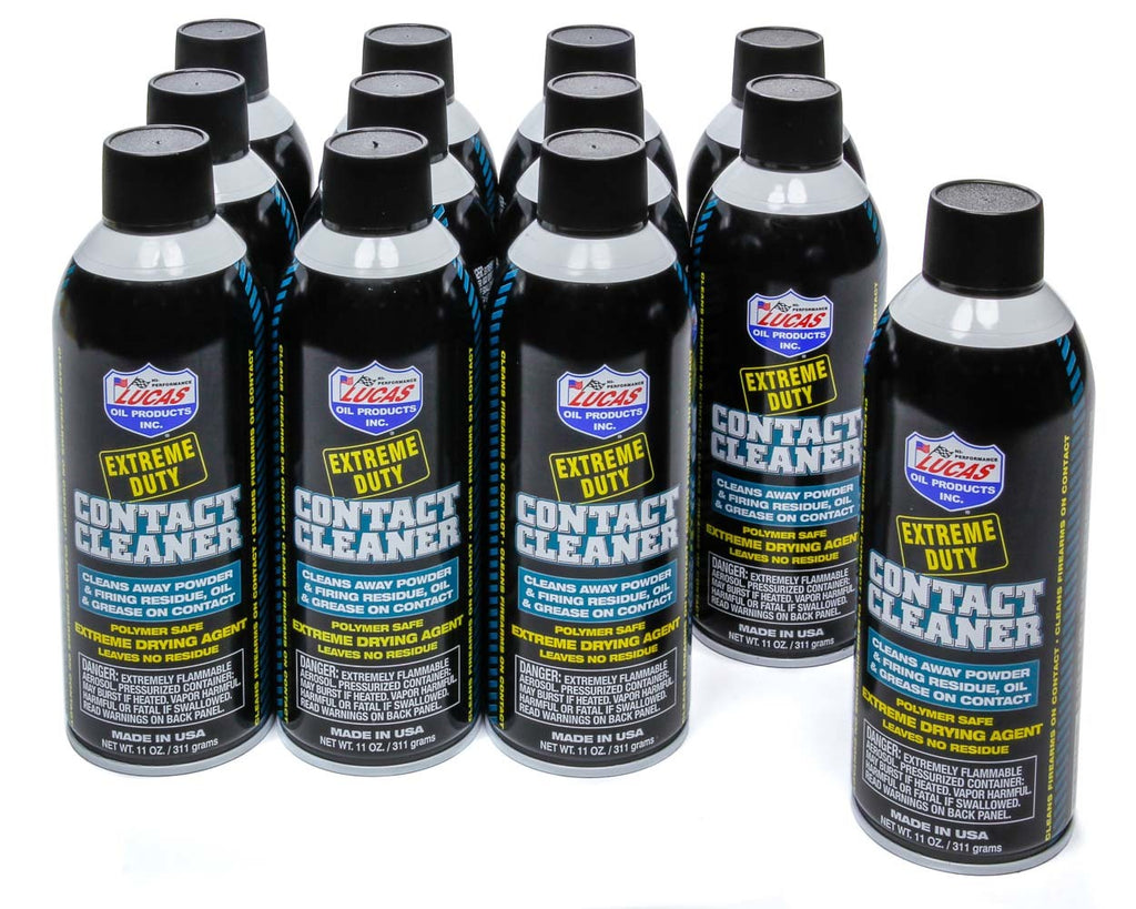 LUCAS OIL 10905-12 Extreme Duty Contact Cle aner Case 12 x 11 Ounce