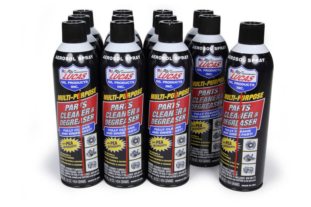 LUCAS OIL 11115-12 Parts Cleaner & Degrease r Case 12x16oz