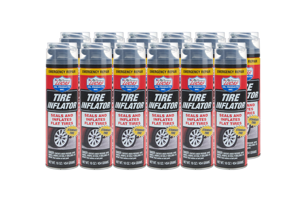 LUCAS OIL 11180-12 Tire Inflator Case 12 x 16oz.
