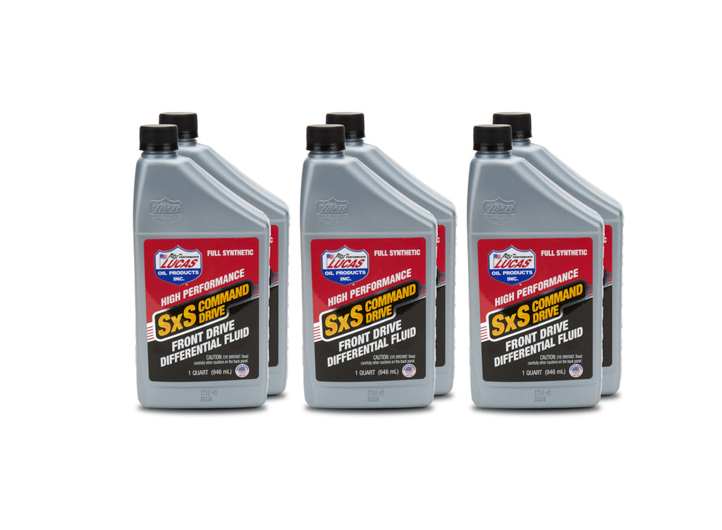 LUCAS OIL 11220-6 Synthetic SxS Command Dr ive Case 6 x 1 Quart