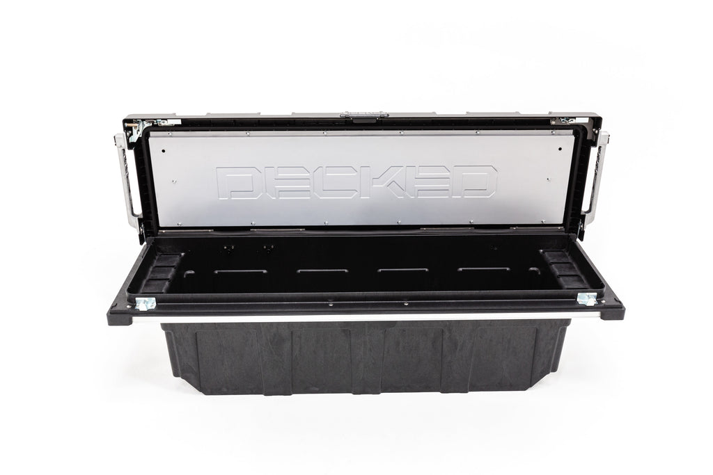 DECKED TBFD Full-size pickup truck tool box deep tub for Select Chevrolet Silverado 1500, Chevrolet Silverado LD, Chevrolet Silverado LTD, Chevrolet Silverado HD, Chevrolet Silverado HD, Ford F-150, Ford F-150 Lightning, Ford F-250 Super Duty, Ford F-350