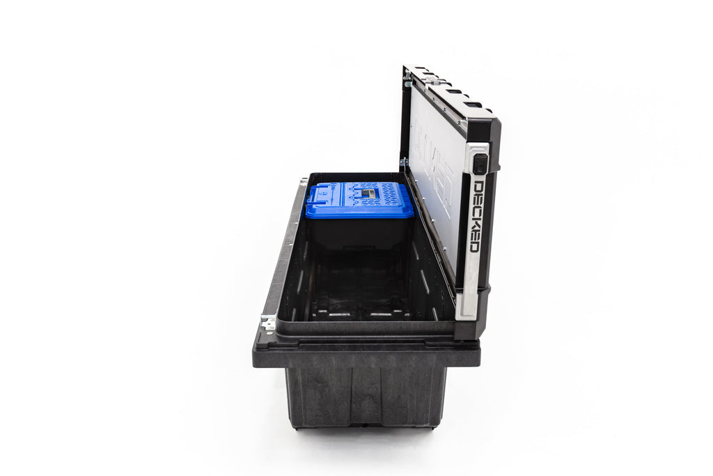 DECKED TBFD Full-size pickup truck tool box deep tub for Select Chevrolet Silverado 1500, Chevrolet Silverado LD, Chevrolet Silverado LTD, Chevrolet Silverado HD, Chevrolet Silverado HD, Ford F-150, Ford F-150 Lightning, Ford F-250 Super Duty, Ford F-350