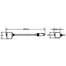 Load image into Gallery viewer, Lamp-Int-4532-Map-7In-Blk-Hsg-Xen-12V