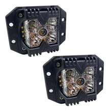 Load image into Gallery viewer, Led-Aux-Flush-Mount-Light-Amber-Side-Strobe-Clear-Lens-Sold-In-Pairs