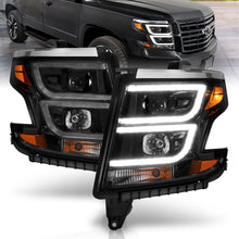 Load image into Gallery viewer, Led-H.Lite-Proj.15-20-TahoeSuburban-Plank-Style-Black-WDrl-Anzo-HeadlightsBrNbsp;