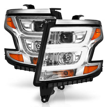 Load image into Gallery viewer, Led-H.Lite-Proj.15-20-TahoeSuburban-Plank-Style-Chrome-WDrl-Anzo-Headlights