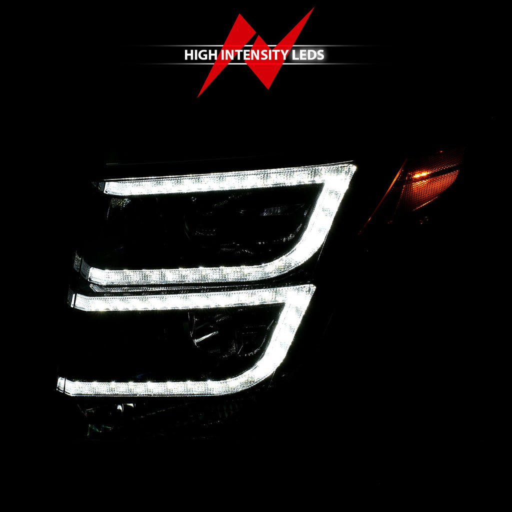 Led-H.Lite-Proj.15-20-TahoeSuburban-Plank-Style-Black-WDrl-Anzo-HeadlightsBrNbsp;
