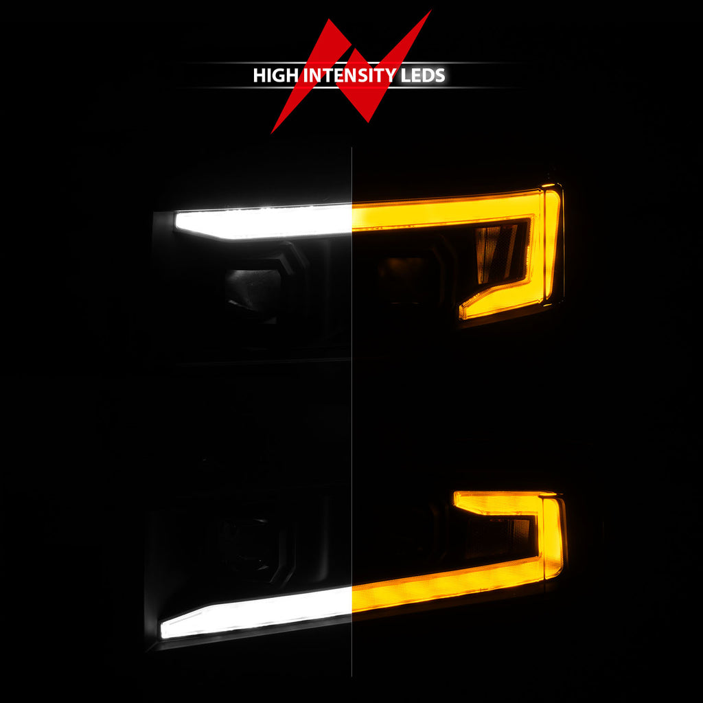 Led-Projector-Headlights-Sequential-Signal-Black-W-Initiation-Feature(Driver-Side-Only)-;-19-22-Silverado-1500