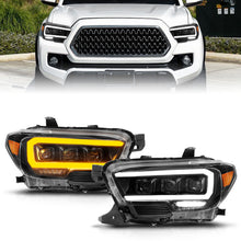 Load image into Gallery viewer, Led-Projector-Headlights-W-Initiation-Feature-And-Sequential-Signal-Black-Housing--Clear-Lens;-16-23-Tacoma-With-Led-Drl