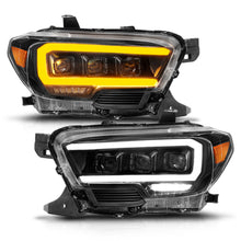 Load image into Gallery viewer, Led-Projector-Headlights-W-Initiation-Feature-And-Sequential-Signal-Black-Housing--Clear-Lens;-16-23-Tacoma-With-Led-Drl