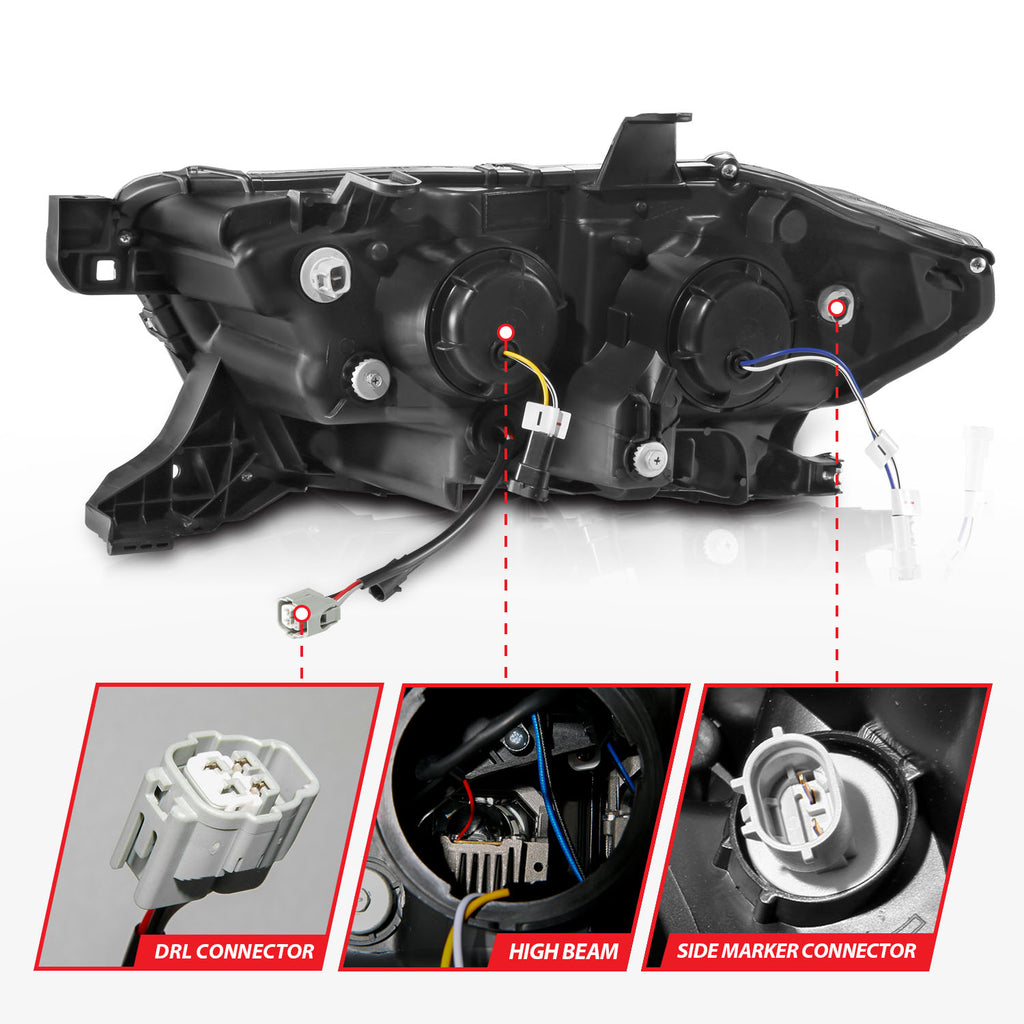 Led-Projector-Headlights-W-Initiation-Feature-And-Sequential-Signal-Black-Housing--Clear-Lens;-16-23-Tacoma-With-Led-Drl