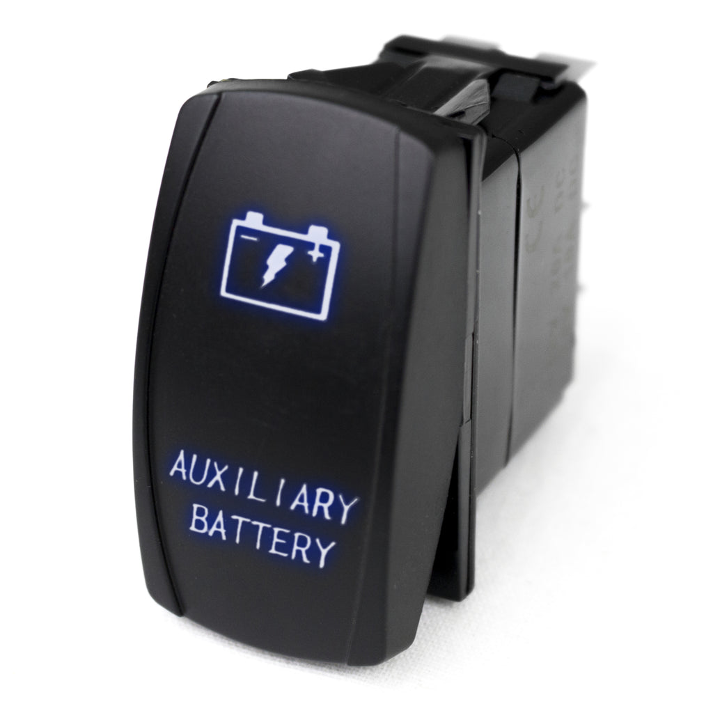 Led-Rocker-Switch-W-Blue-Led-Radiance-(Auxiliary-Battery)