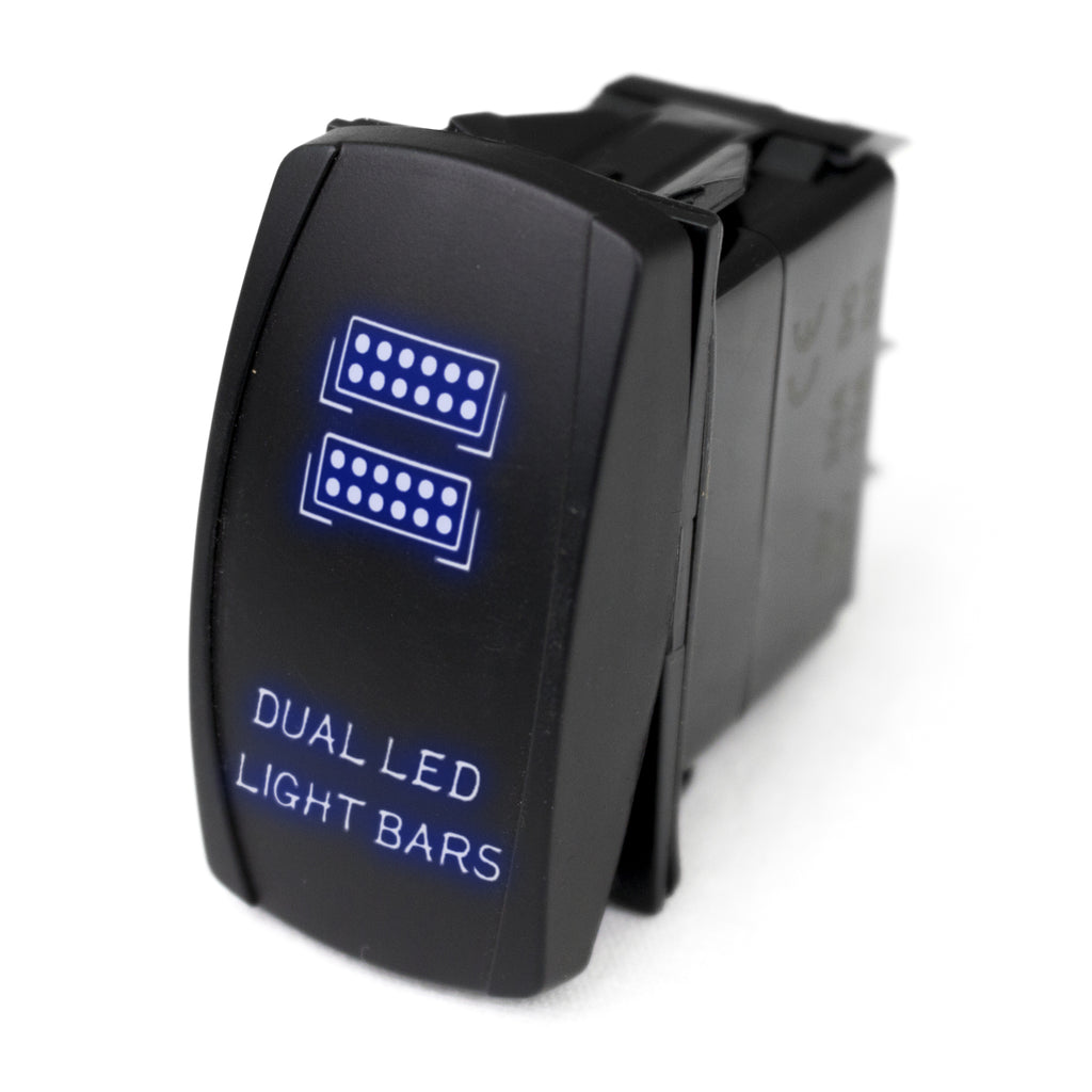 Led-Rocker-Switch-W-Blue-Led-Radiance-(Dual-Led-Light-Bar)