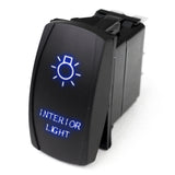 Race Sport RSLJ57B LED Rocker Switch w/ Blue LED Radiance (Interior Lights)