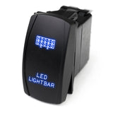 Race Sport RSLE21B LED Rocker Switch w/ Blue LED Radiance (LED Light Bar)