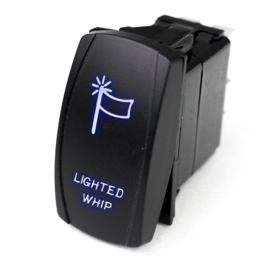 Led-Rocker-Switch-W-Blue-Led-Radiance-(Lighted-Whip)