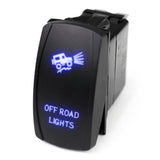 Race Sport RSLE10B LED Rocker Switch w/ Blue LED Radiance (Off-road Lights)
