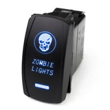Race Sport RSLE35B LED Rocker Switch w/ Blue LED Radiance (Zombie Lights)