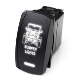 Race Sport RSLE34W LED Rocker Switch w/ White LED Radiance (Bumper Lights)