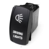 Race Sport RSLJ7W LED Rocker Switch w/ White LED Radiance (Driving Lights)