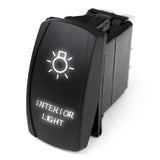 Race Sport RSLJ57W LED Rocker Switch w/ White LED Radiance (Interior Lights)