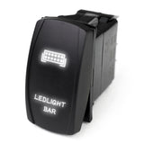 Race Sport RSLJ34W LED Rocker Switch w/ White LED Radiance (LED Light Bar)