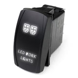 Race Sport RSLJ36W LED Rocker Switch w/ White LED Radiance (LED Work Lights)