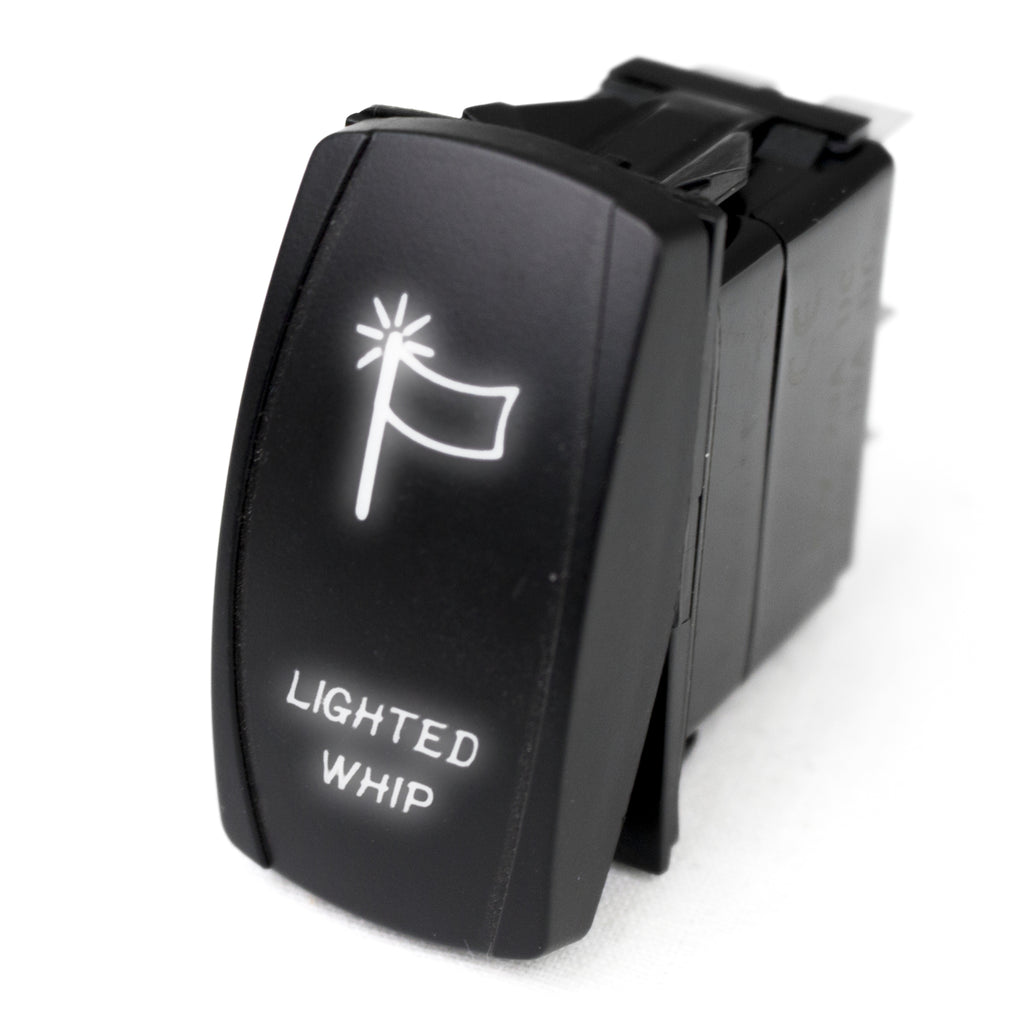 Led-Rocker-Switch-W-White-Led-Radiance-(Lighted-Whip)