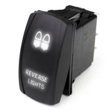 Race Sport RSLJ13W LED Rocker Switch w/ White LED Radiance (Reverse Lights)