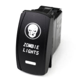 Race Sport RSLE35W LED Rocker Switch w/ White LED Radiance (Zombie Lights)