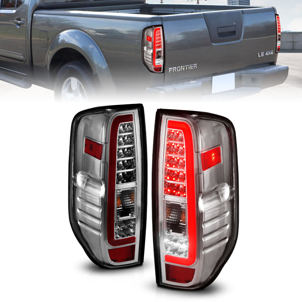 Led-Tail-Lights-W-Light-Bar-Chrome