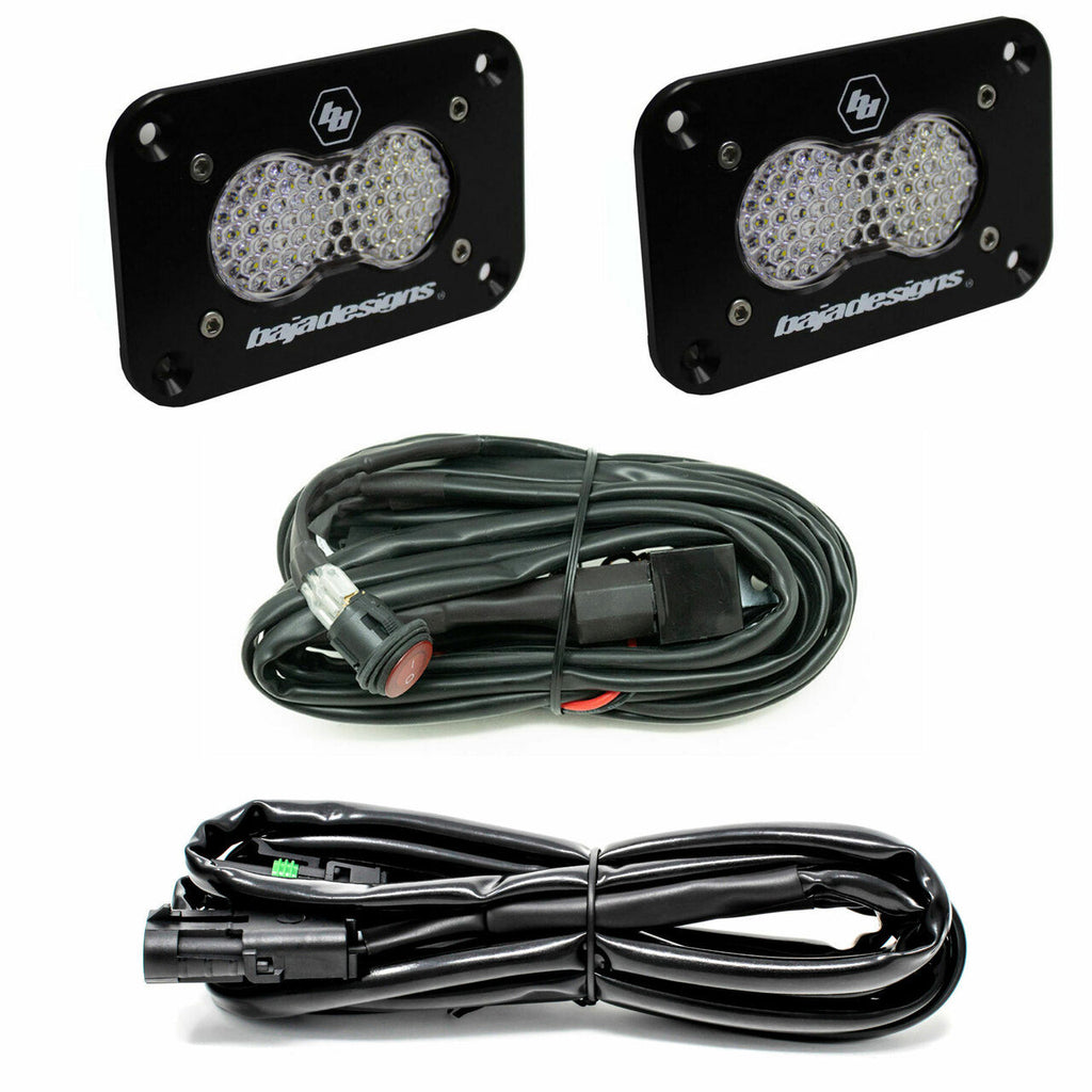 Led-Work-Light-Clear-Lens-WorkScene-Pattern-Flush-Mount-Kit-S2-Sport-Baja-Designs