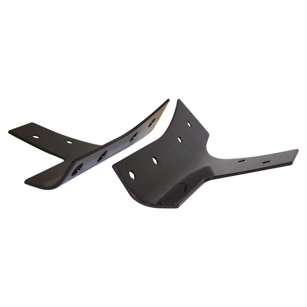 Left-And-Right-Windshield-Reinforcement-Brackets;-Black-Primed-Finish