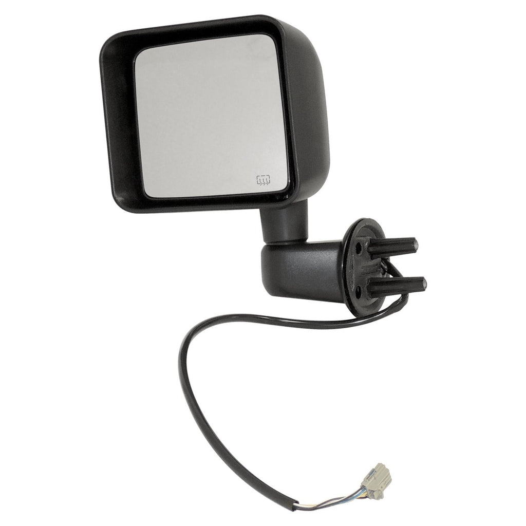 Left-Door-Mirror-For-Select-2014-Jk-Wranglers;-Power-Heated-Black-Textured