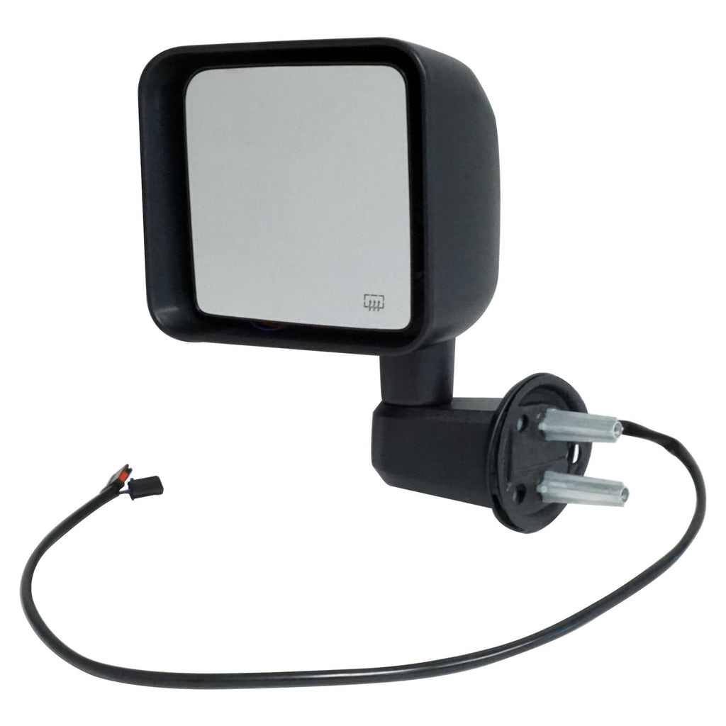 Left-Power-Heated-Mirror-For-20152018-Jeep-Jk-Wrangler;-Textured-Black-Finish