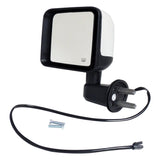 Crown Automotive 68249845AC Left Side Power, Heated, Mirror for 2015-2018 Jeep JK Wrangler; Chrome