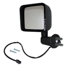Load image into Gallery viewer, Left-Side-Power,-Heated,-Mirror-For-2015-2018-Jeep-Jk-Wrangler;-Textured-Black