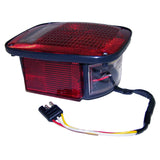 Crown Automotive J5758255 Left Tail Lamp w/ Side Marker Light for 1981-86 Jeep CJs; Black Body