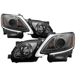 Lexus-Gs-300--350--450-06-11-Headlights---Hid-Model-Only---Smoke-Pro-Yd-Lg06-Hid-Drl-Sm