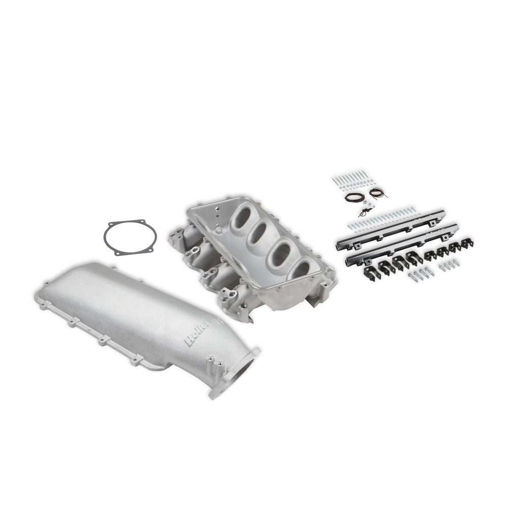Lo-Ram-Manifold-Base-And-Fuel-Rails-Dual-Fuel-Injector---Gm-Ls3L92