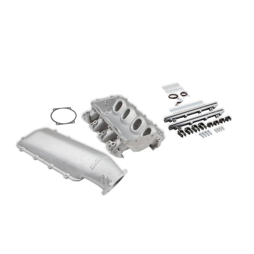 Lo-Ram-Manifold-Base-And-Fuel-Rails-Dual-Fuel-Injector---Gm-Ls3L92