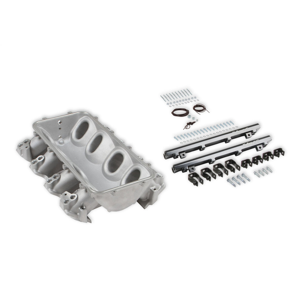 Lo-Ram-Manifold-Base-And-Fuel-Rails-Dual-Fuel-Injector-Gm-Ls3L92