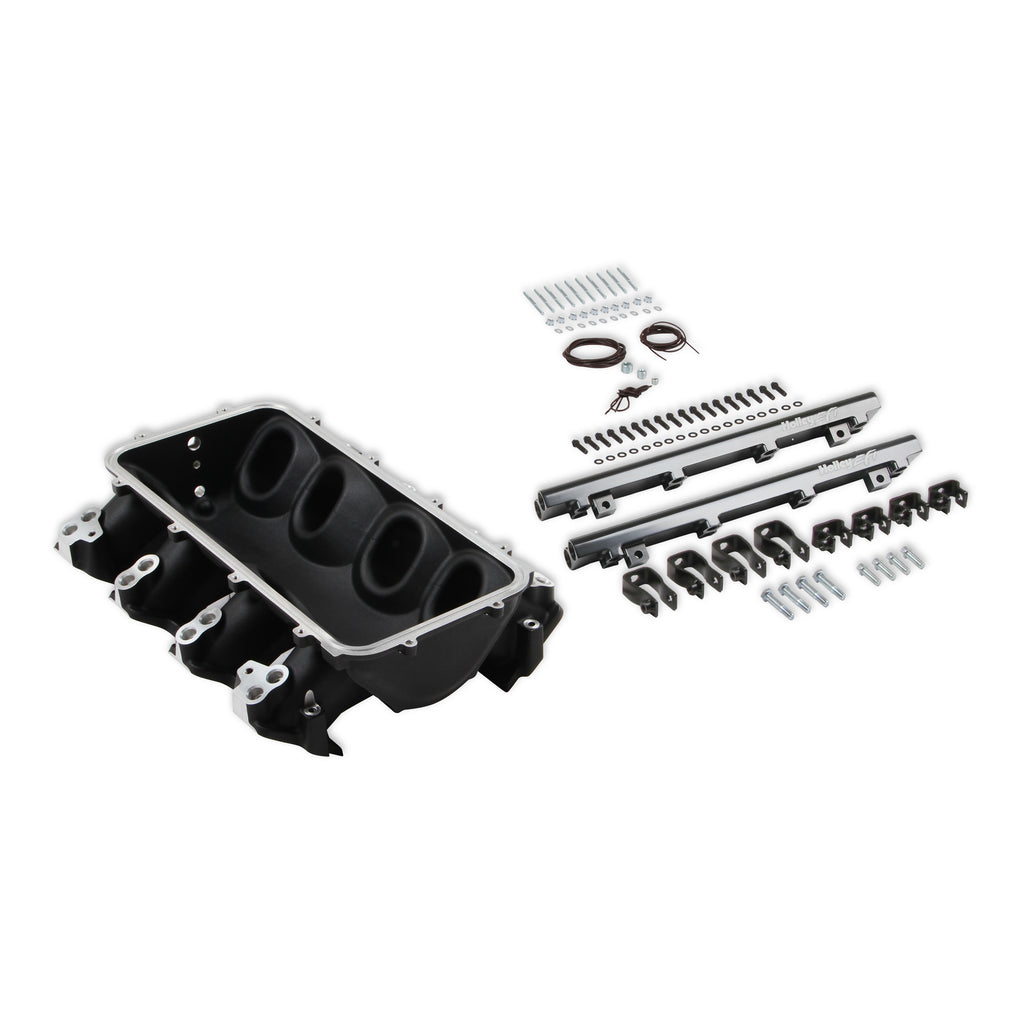 Lo-Ram-Manifold-Base-And-Fuel-Rails-Dual-Fuel-Injector-Gm-Ls3L93